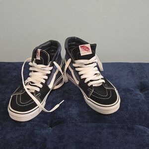 Vans Sk8-Hi Blue & White Suede High Top Sneakers